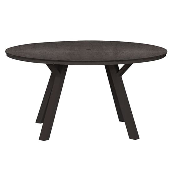Pengta Outdoor Round 150cm Ceramic Top Dining Table In Slate_1