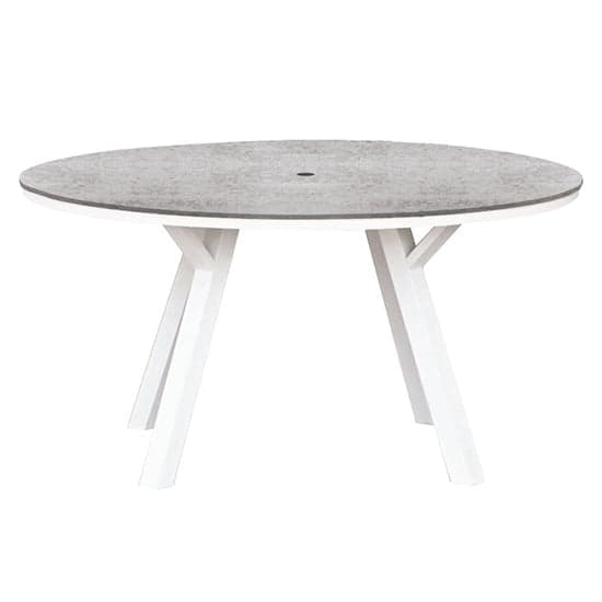 Pengta Outdoor Round 150cm Ceramic Top Dining Table In Stone_1
