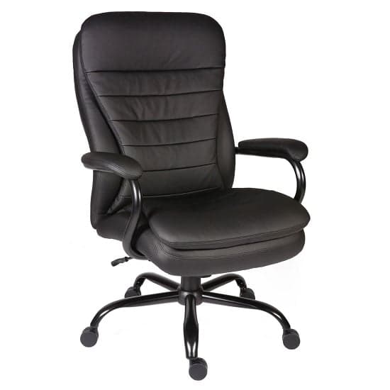 Penza Executive Office Chair In Black Bonded Leather_1