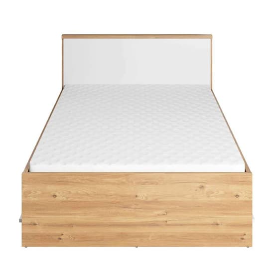 Peoria Kids Single Bed Drawers In White And Concrete Effect Furniture