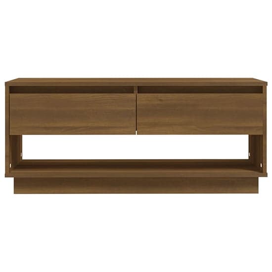 Perdy Wooden TV Stand With 2 Drawers In Brown Oak_3