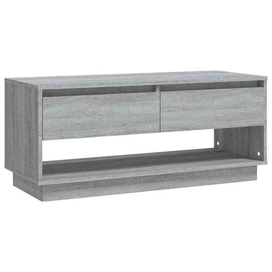 Perdy Wooden TV Stand With 2 Drawers In Grey Sonoma Oak_4
