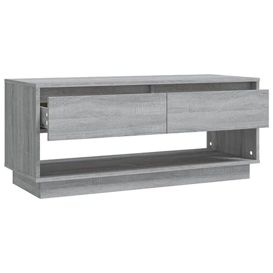 Perdy Wooden TV Stand With 2 Drawers In Grey Sonoma Oak_5