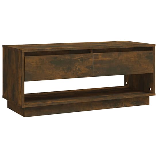 Perdy Wooden TV Stand With 2 Drawers In Smoked Oak_4