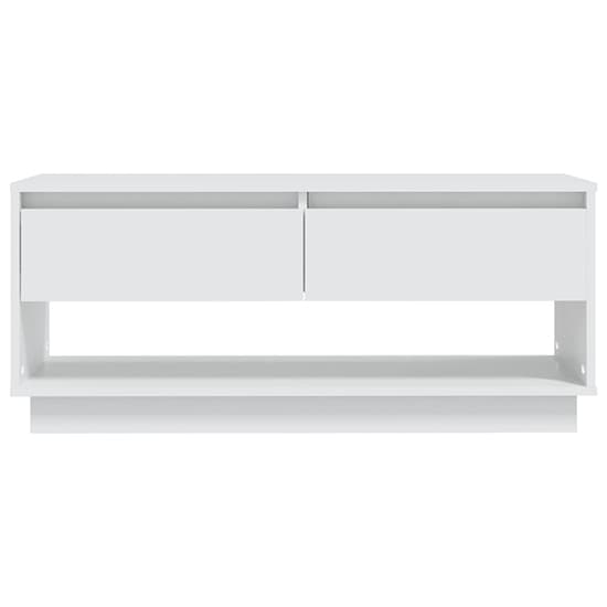 Perdy Wooden TV Stand With 2 Drawers In White_5
