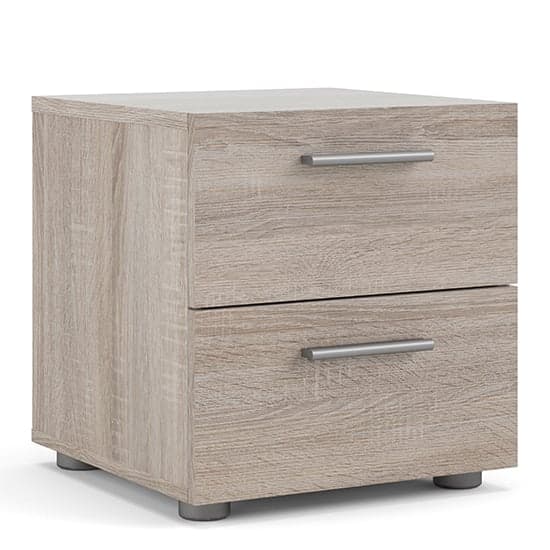 Perkin Wooden Bedside Cabinet With 2 Drawers In Truffle Oak_2