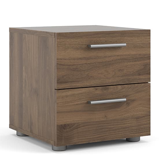 Perkin Wooden Bedside Cabinet With 2 Drawers In Walnut_2