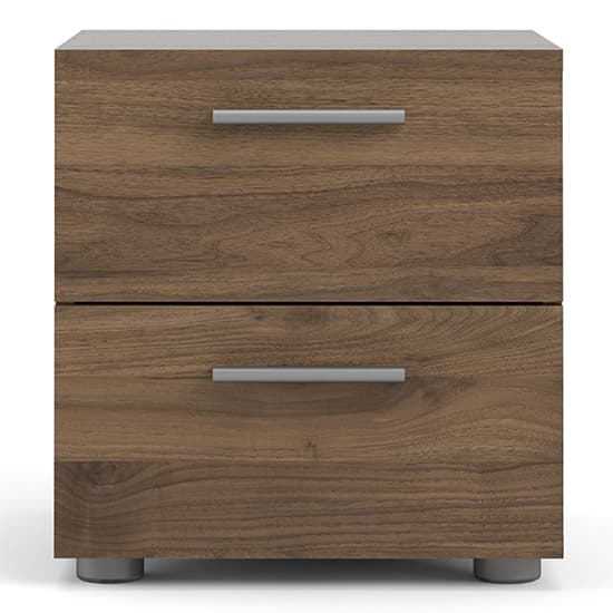 Perkin Wooden Bedside Cabinet With 2 Drawers In Walnut_4