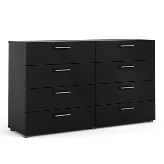 Perkin Wide Wooden Chest Of 8 Drawers In Black_2