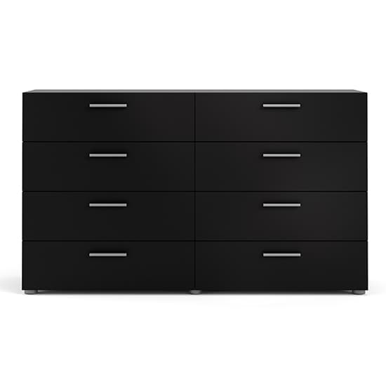 Perkin Wide Wooden Chest Of 8 Drawers In Black_4