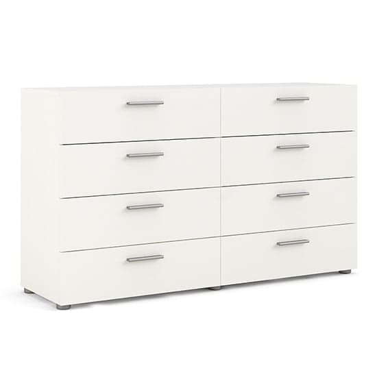 Perkin Wide Wooden Chest Of 8 Drawers In White Woodgrain_2