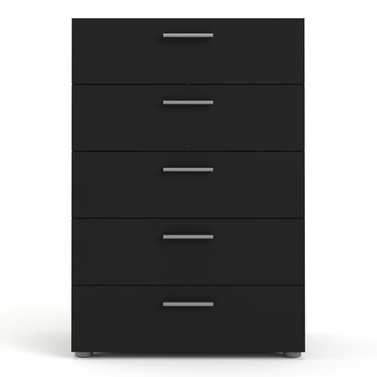 Perkin Wooden Chest Of 5 Drawers In Black_3