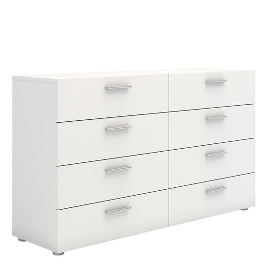 Perkin Wooden Chest Of Drawers In White With 8 Drawers_4