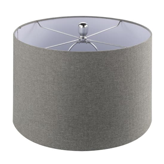Pesaro Grey Linen Shade Table Lamp With Stripe Glass Base_4