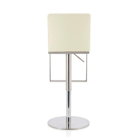 Petco Cream Faux Leather Swivel Gas-Lift Bar Stool In Pair_4