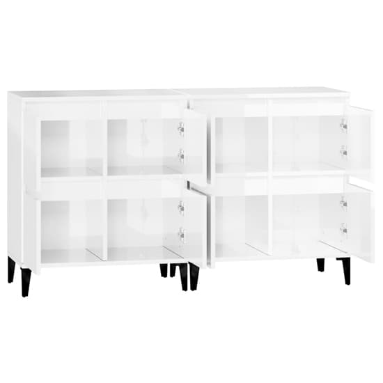Peyton High Gloss Sideboard With 8 Doors In White_5