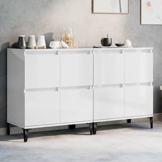 Peyton High Gloss Sideboard With 8 Doors In White_1