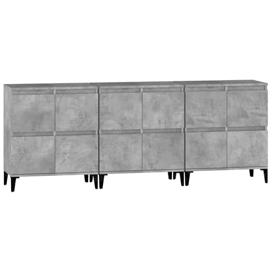 Peyton Wooden Sideboard With 12 Doors In Concrete Effect_4