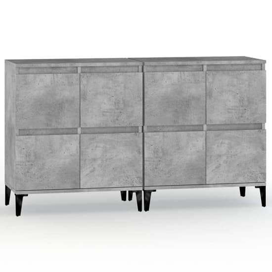 Peyton Wooden Sideboard With 8 Doors In Concrete Effect_3