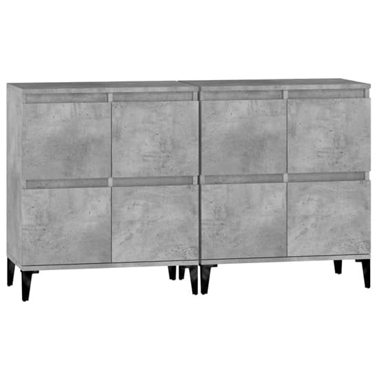 Peyton Wooden Sideboard With 8 Doors In Concrete Effect_4
