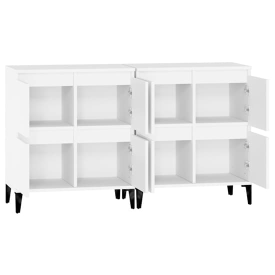 Peyton Wooden Sideboard With 8 Doors In White_5