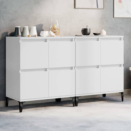 Peyton Wooden Sideboard With 8 Doors In White_1