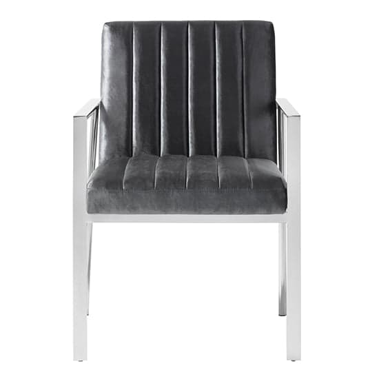 Peyton Velvet Upholstered Accent Chair In Charcoal_1