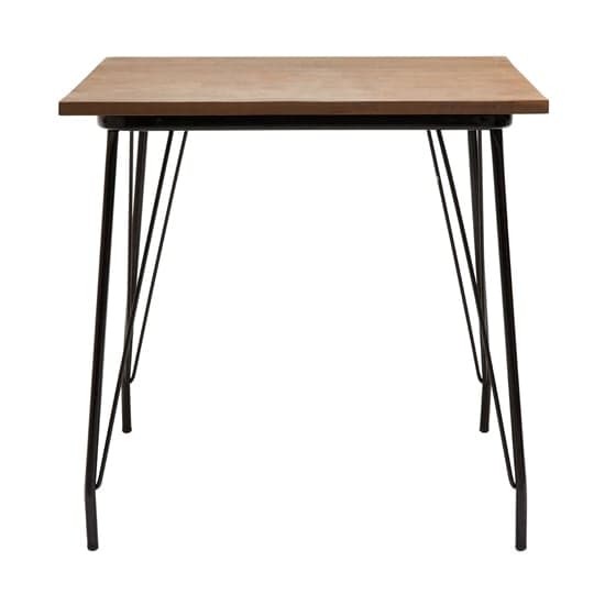 Pherkad Square Wooden Harpin Dining Table In Natural_2