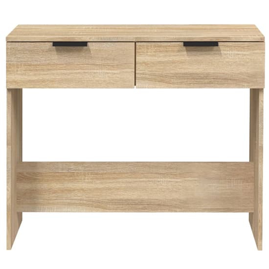 Phila Wooden Console Table With 2 Drawers In Sonoma Oak_4