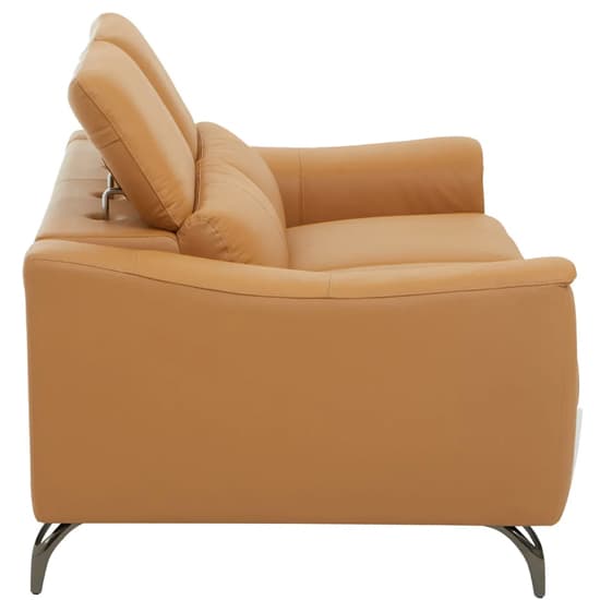 Phoenixville Faux Leather 2 Seater Sofa In Camel_4
