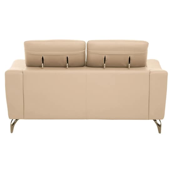 Phoenixville Faux Leather 2 Seater Sofa In Cream_5