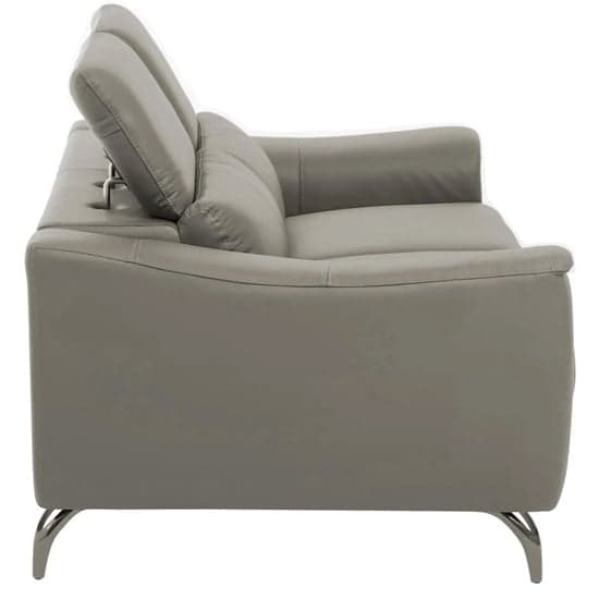 Phoenixville Faux Leather 2 Seater Sofa In Grey_4