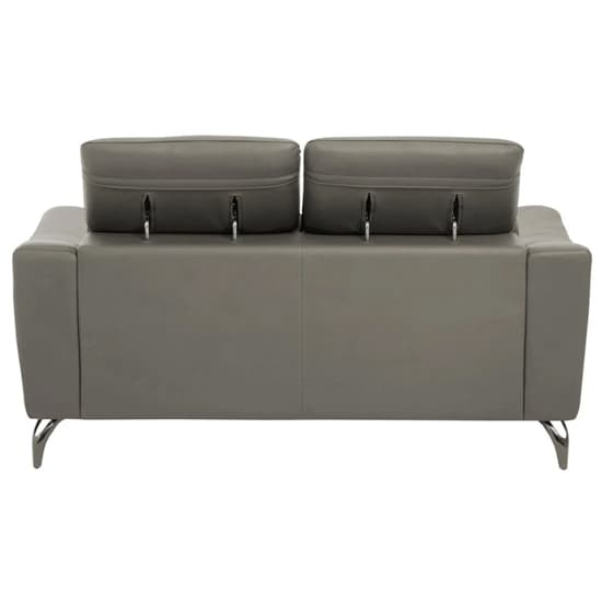 Phoenixville Faux Leather 2 Seater Sofa In Grey_5