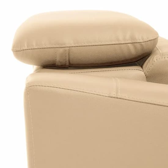 Phoenixville Faux Leather Armchair In Cream_5