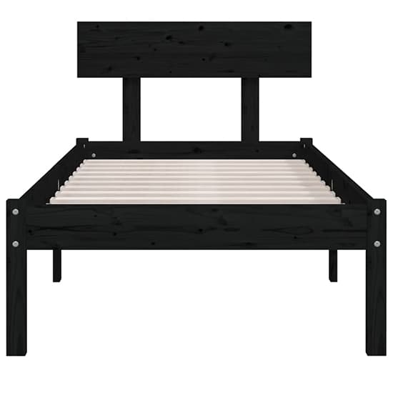 Phyre Solid Pinewood Single Bed In Black_4