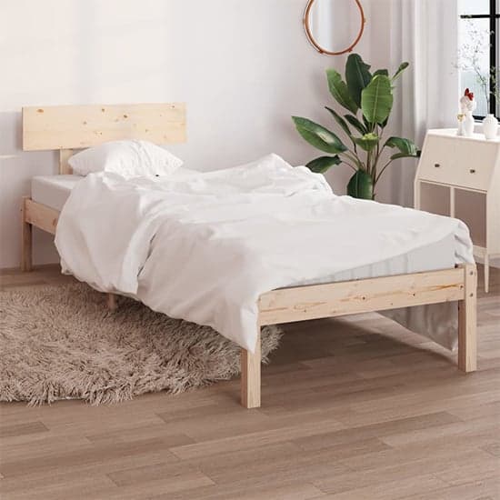 Phyre Solid Pinewood Single Bed In Natural