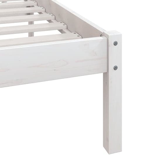 Phyre Solid Pinewood Single Bed In White_5
