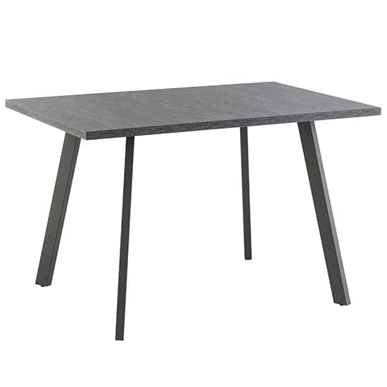 Paley Wooden Dining Table With 4 Paley Grey Chairs_2