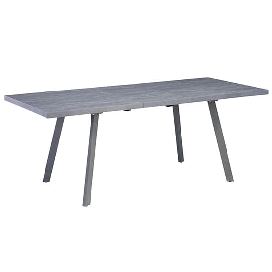 Paley Extending Wooden Dining Table In Dark Grey_1