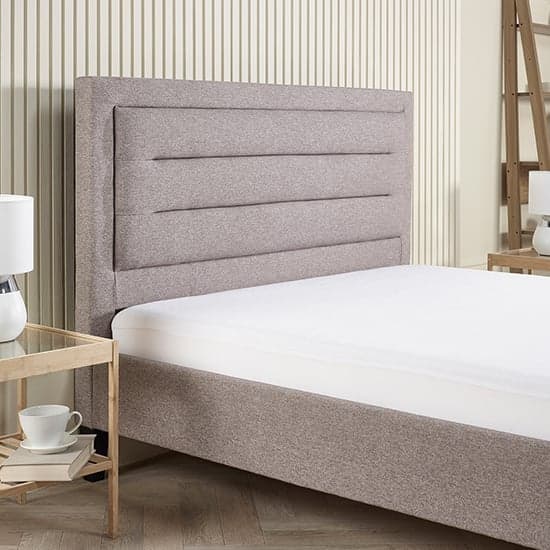 Picasso Fabric King Size Bed In Grey Marl_2