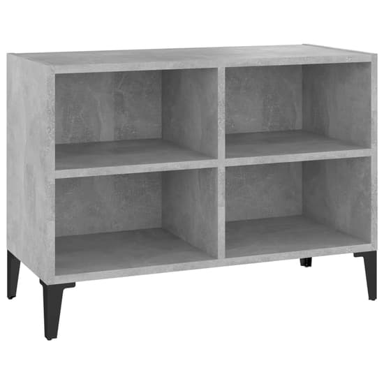 Pilvi Wooden TV Stand In Concrete Effect With Metal Legs_2
