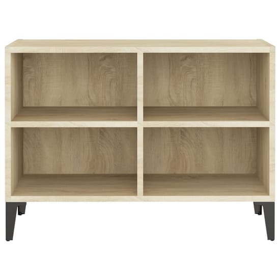 Pilvi Wooden TV Stand In Sonoma Oak With Metal Legs_3