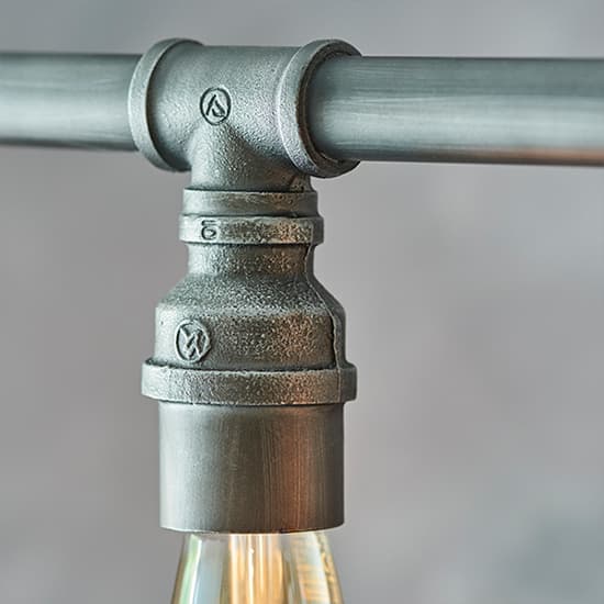 Pipe 3 Lights Industrial Ceiling Pendant Light In Aged Pewter_4