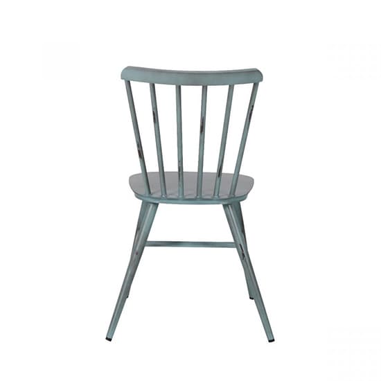 Piper Outdoor Aluminium Vintage Side Chair In Blue_4