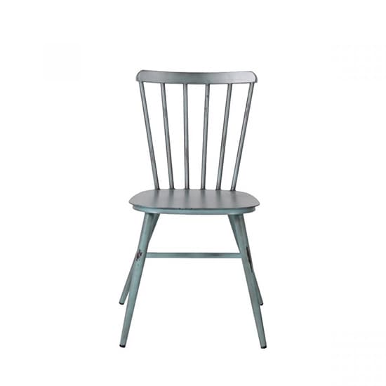 Piper Outdoor Aluminium Vintage Side Chair In Blue_5