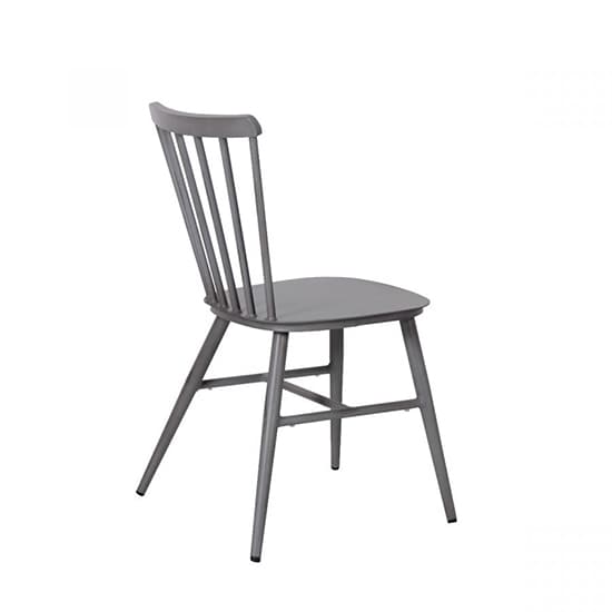 Piper Outdoor Aluminium Vintage Side Chair In Grey_3