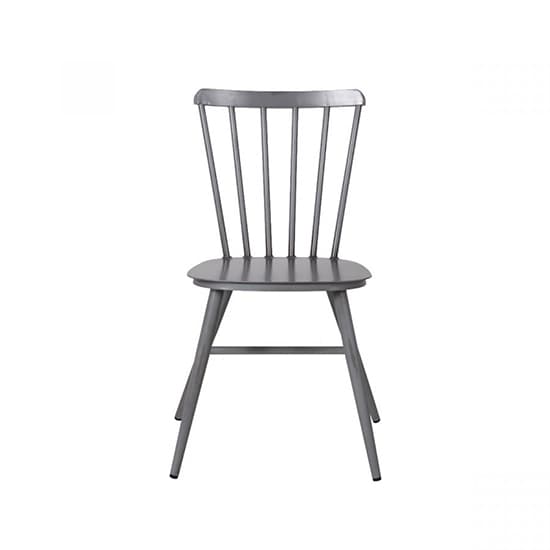 Piper Outdoor Aluminium Vintage Side Chair In Grey_4