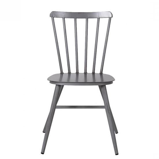 Piper Outdoor Aluminium Vintage Side Chair In Grey_1