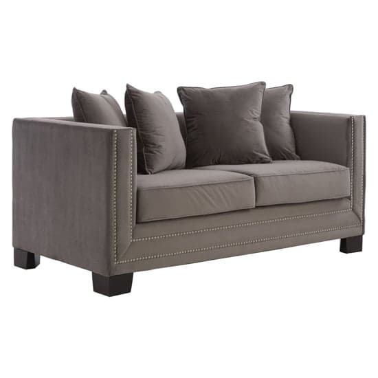 Pipirima Upholstered Velvet 2 Seater Sofa In Cyan Brown_1