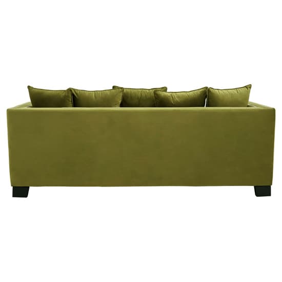 Pipirima Upholstered Velvet 3 Seater Sofa In Moss Green_5